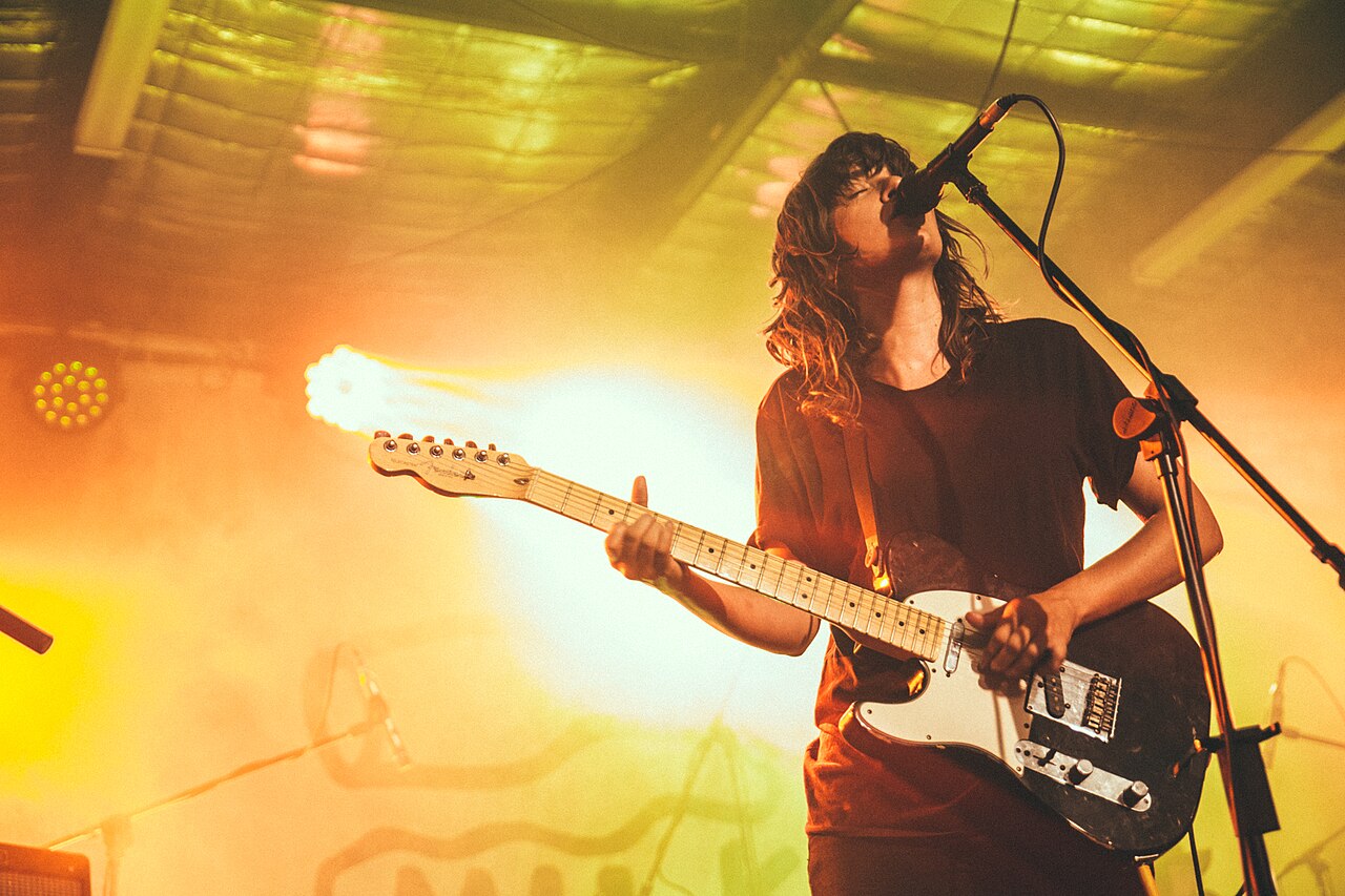 Courtney Barnett performing live on stage